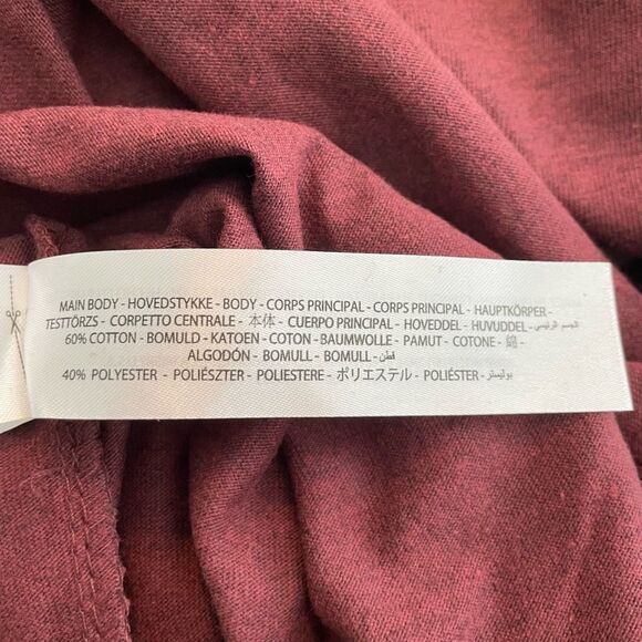 Ariat Rebar Cotton Strong Block Logo Graphic Tee Burgundy Crewneck Short Sleeve - Picture 10 of 12